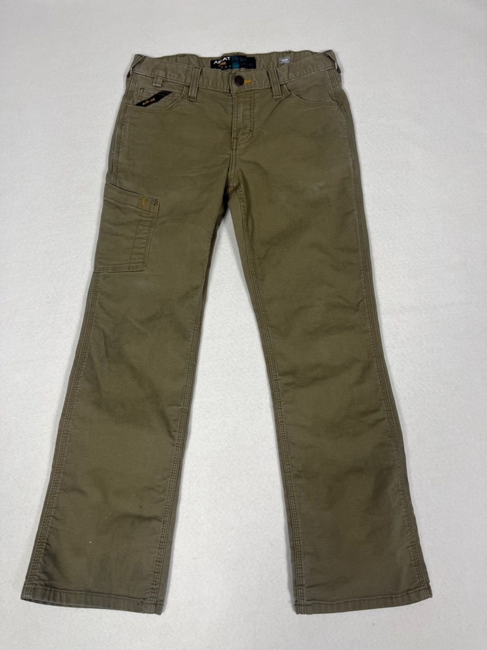 Ariat Rebar M7 Pants 30x30 Khaki Slim Straight Durable Workwear Canvas Chino
